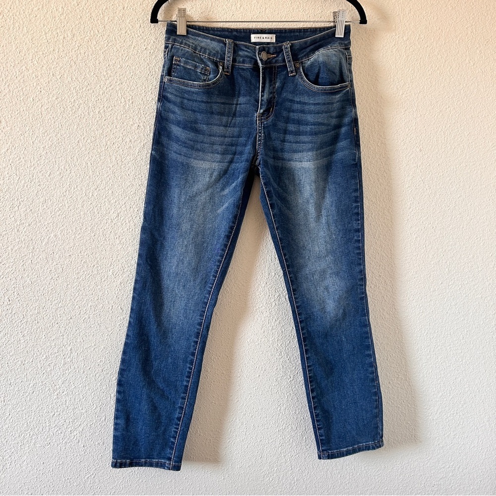 Fire & Rain Skinny Ankle Jeans Blue Women’s Sz 7 Stretchy Casual Dressy Date